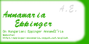 annamaria eppinger business card